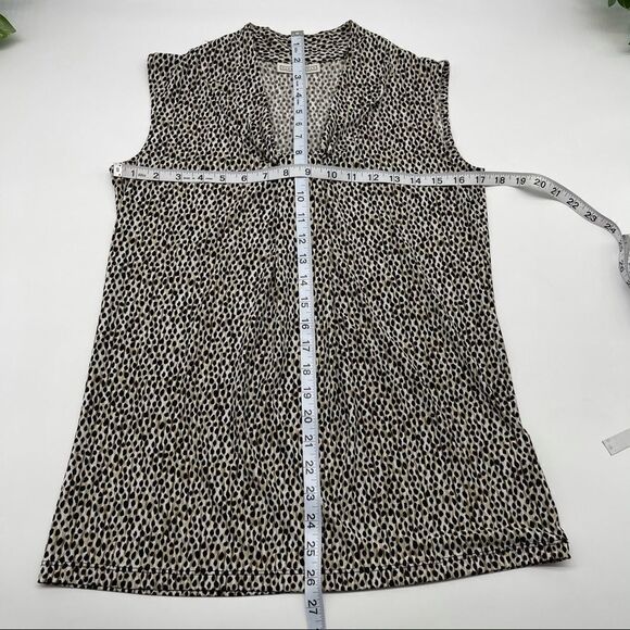 Dana Buchman Animal Print Sleeveless top Sz S - Picture 7 of 10